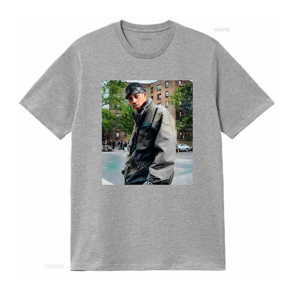 Футболка NAS rap tee 90-х хип-хоп Размер S 5XL Хлопок винтаж Стирка Повседневный уличный стиль Слегка дышащий Топ для повседневной носки