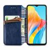 For Oppo A38 4G/A18 4G PU Leather Case Rhombus Imprint Wallet Stand Phone Cover