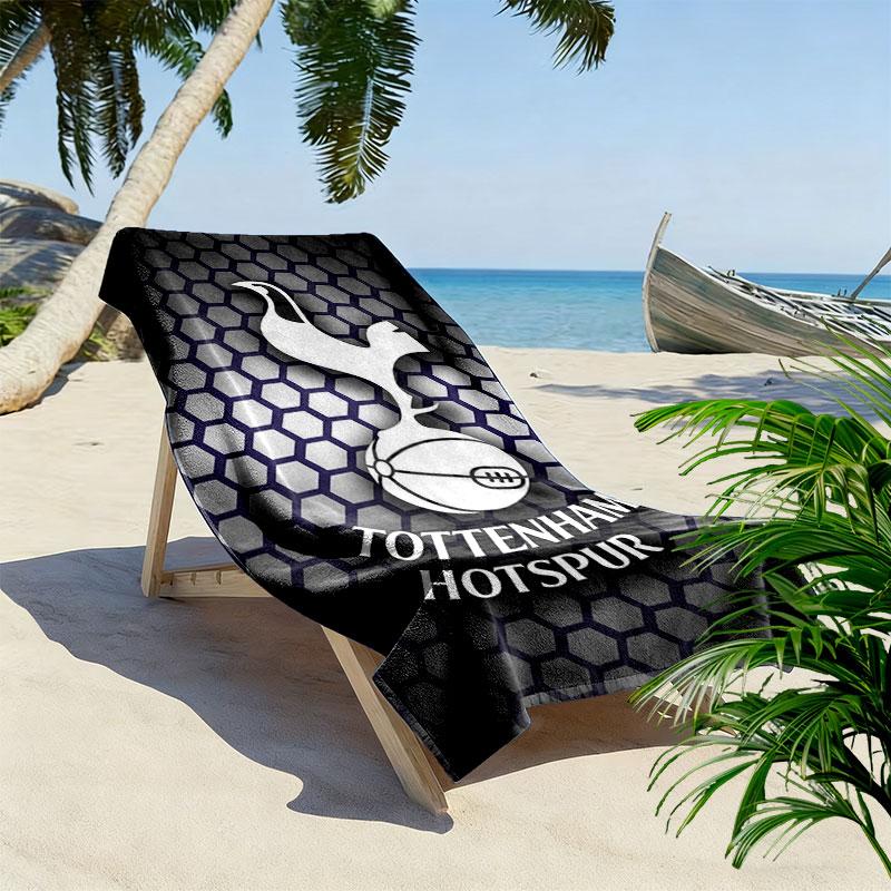 Spurs logo Print Beach Towel, Large Soft Quick Dry Towel for Beach Camping Swimming