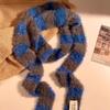 Knitted Women Long Scarves Warm Neck Neck Scarves Y2K Girl Stripe Scarf  Autumn Winter