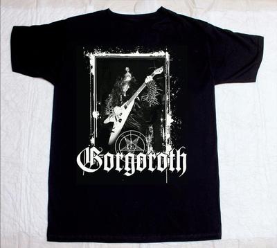 НОВЫЙ черный хлопковый мужской/женский футболка-футболка группы Gorgoroth, размер S-5XL, BT639