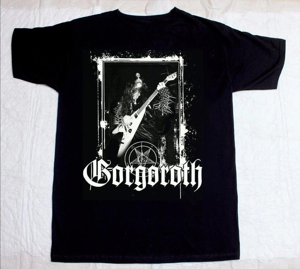 НОВЫЙ черный хлопковый мужской/женский футболка-футболка группы Gorgoroth, размер S-5XL, BT639