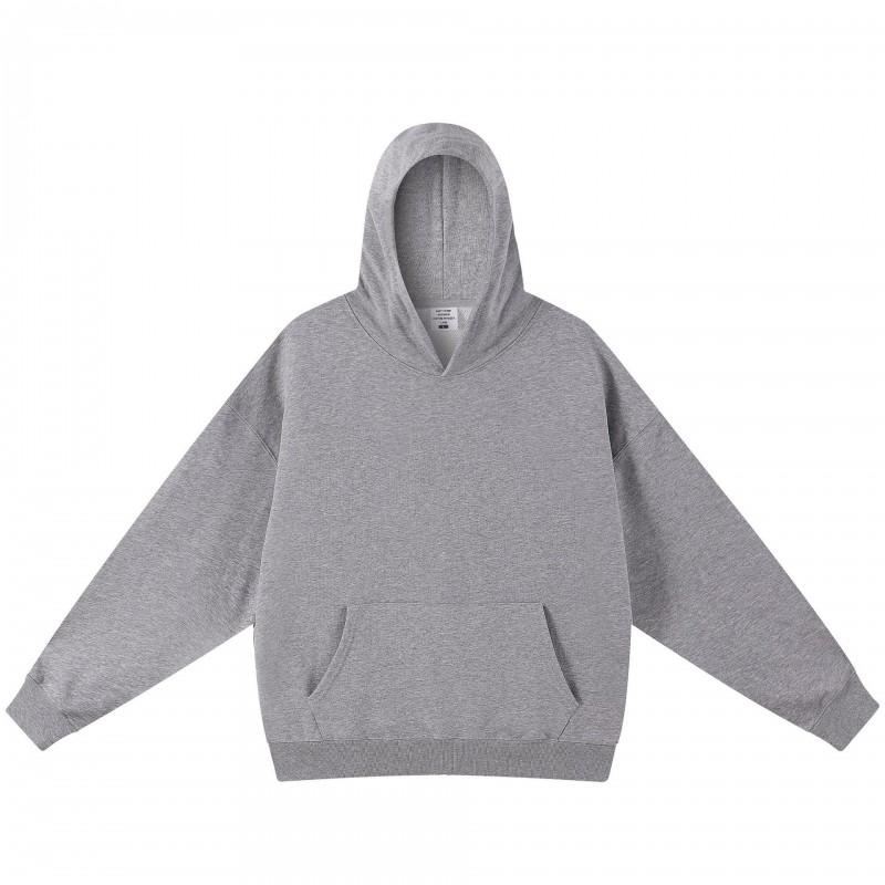 Mens Oversized Hooded Zip-Up Sweatshirt 420g Heavyweight Cotton Fleece Pullover Casual Streetwear