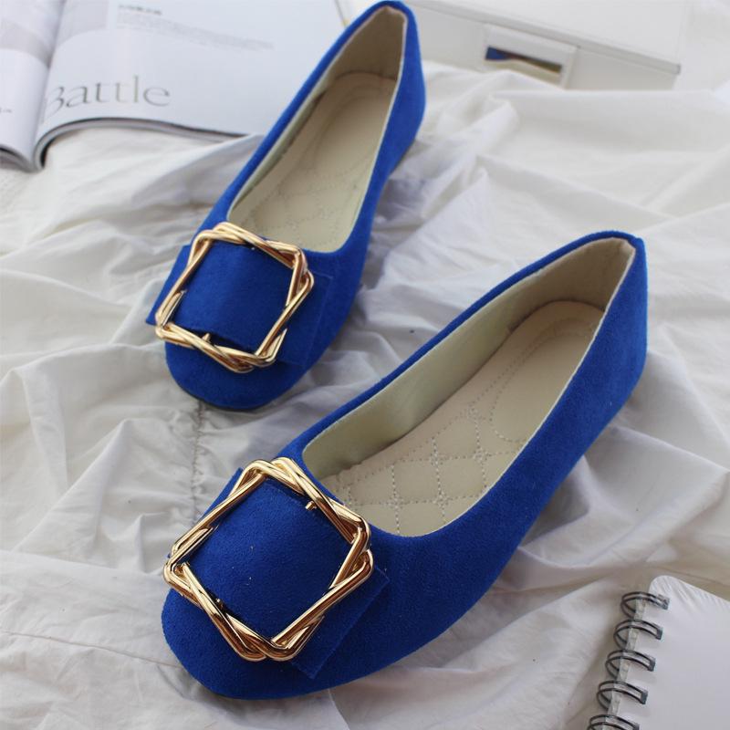 Женская обувь. Туфли на плоской подошве. Удобные повседневные туфли без шнуровки с квадратным носком большого размера, разноцветные.