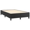 Maison Exclusive - Sommier à lattes de lit avec matelas noir 120x190 cm similicuir