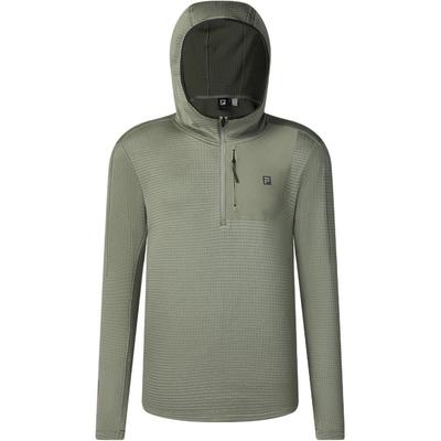 Fila Explorer Однотонная толстовка с капюшоном Спортивная модная футболка с длинным рукавом Мужские топы Зеленый A11M447201F