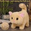 Stuffed Animal Electronic Stuffed Doll Tail Wagging Walking Interactive Cat  Boys Girl