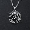 New Stainless Steel Pendant Nordic Celtic Knot Animal Viking and Wolf Pendant for Men Amulet Jewelry