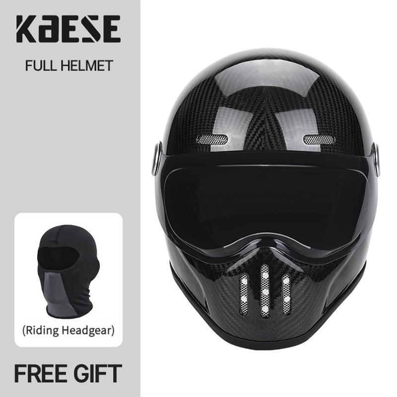 Новые Модные Ретро Мотоциклетные Шлемы Стекловолоконный Корпус Винтажный Cafe Racer Полный Шлем из Стекловолокна для Мотокросса Скутера