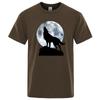 Funny Wolf Clothes Comfortable Street T-Shirt Summer 100% Cotton Oversize T-Shirt Hip Hop Personality Anti-Wrinkle T Shirts