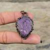African Amethyst Rough Pendant Electroformed Copper Pendant Elegant Pendant Electroformed Jewelry Handmade Gemstone Pendant Anniversary Gift