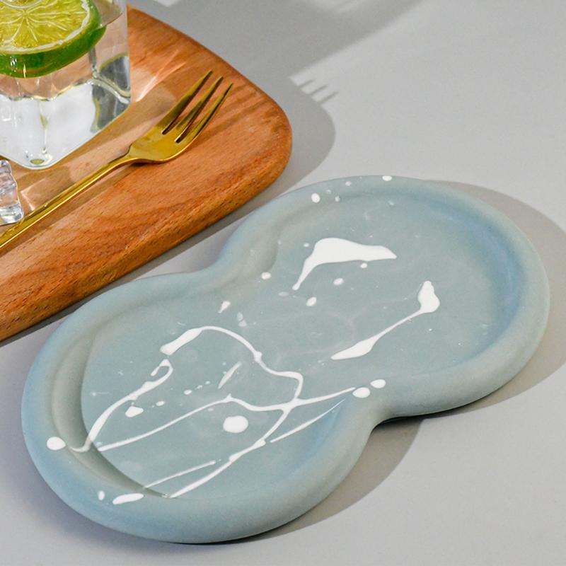 DIY поднос, форма для подставки, форма для эпоксидной смолы, овальная тарелка, коврик для чашки, силиконовая форма, держатель для ювелирных изделий, органайзеры, форма