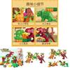 40pcs Dinosaur Paradise Themed Assembly Building Blocks Set Children Puzzle Toys For Creative Kids