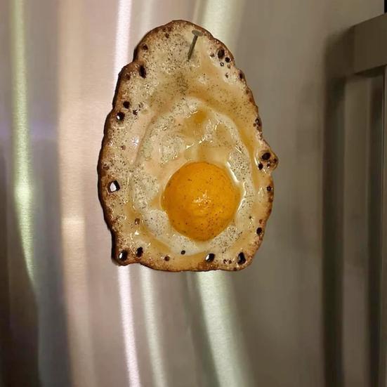 1/2/3/4Pcs Fried Egg Wall Decoration Fried Egg Hanging On a Nail Wall Art Home