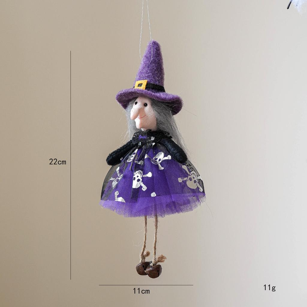 Halloween Party Decor BlackCat Pumpkin Witch White Ghost Festival Hanging Dolls Happy Halloween Day Haunted House Favor Props