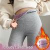 Женские осенне-зимние леггинсы DuoRong с плюшевой подкладкой - Толстые, Утягивающие, Защищающие талию, Вышитые, Защищающие от холода, Теплые хлопковые штаны