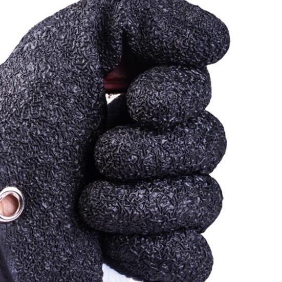 1 Pair Fish Catching Gloves with Release Carabiner High Strength Anti-Slip Puncture Proof Fishing Gloves Fishing Accessories