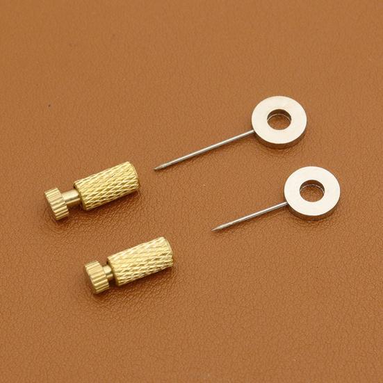 6 шт. Игла для позиционирования искусственной кожи, прочная металлическая игла для кожевенного ремесла, фиксирующая булавка для шитья искусственной кожи