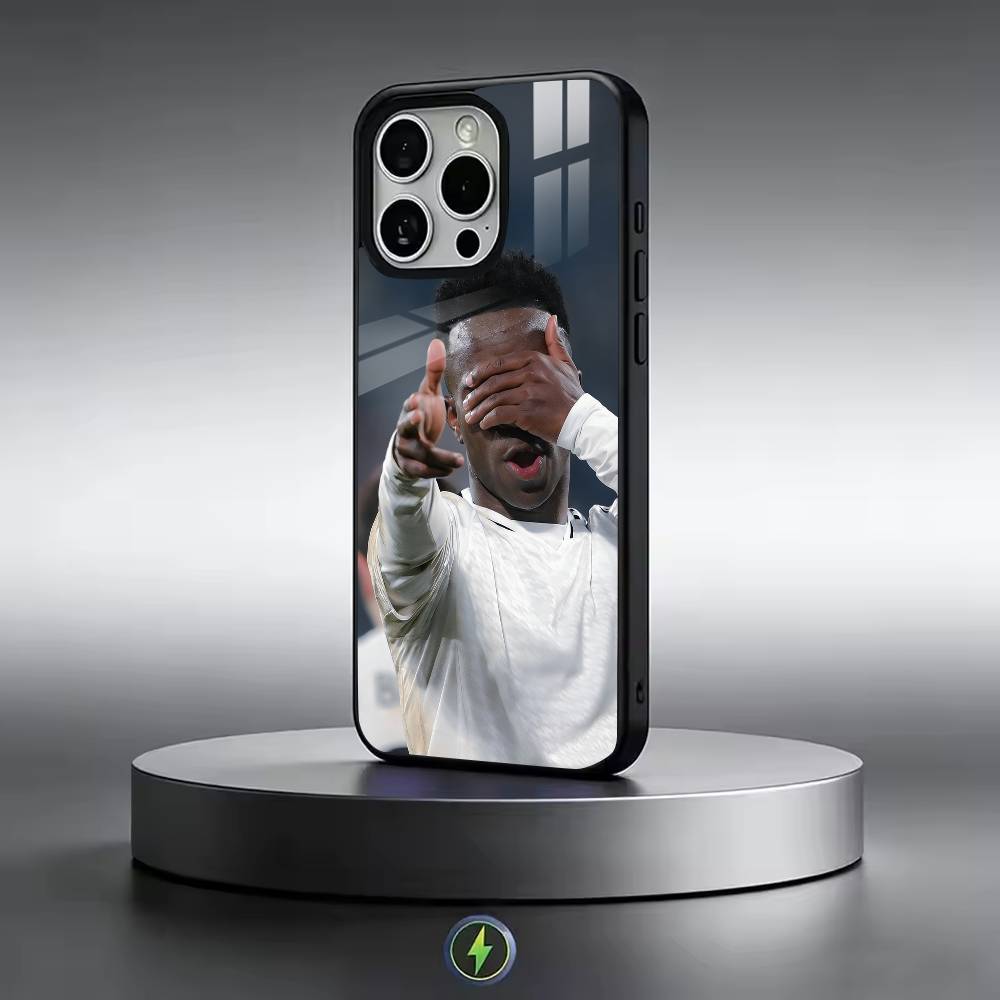 Футбольный Для V-Винисиус Жуниор Чехол для телефона для iPhone17,16,15,14,13,12,11 Plus,Pro Магнитный с Magsafe Беспроводная зарядка
