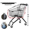 Huisida 100 л Сверхпрочная Тележка для Супермаркета