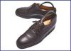 1995 Vintage/erremme/European Service Leather Plain Toe Shoes/41/25.5-26.0/Brown/Dress/Business(USED)