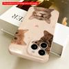 2DFlat Cute Kittens Love Theme Phone Case All inclusive film hard iPhone case, compatible with iPhone 18 Pro Max 17 16 15 14 13 12 11