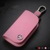 TXILC1 2025 Hot Leather Car Key Case Cross Pattern Car Key Cover Key Holder for Mercedes Benz New B/C/E Class A Class C200L GLC GLK CLA
