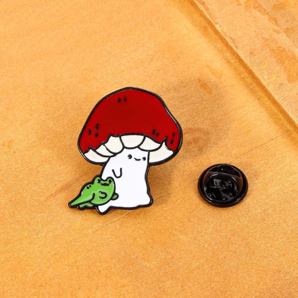 Pin Travel Commemorative Jewelry Accessories Mushroom Brooches Brooches Pin Enamel Pin Lapel Brooch