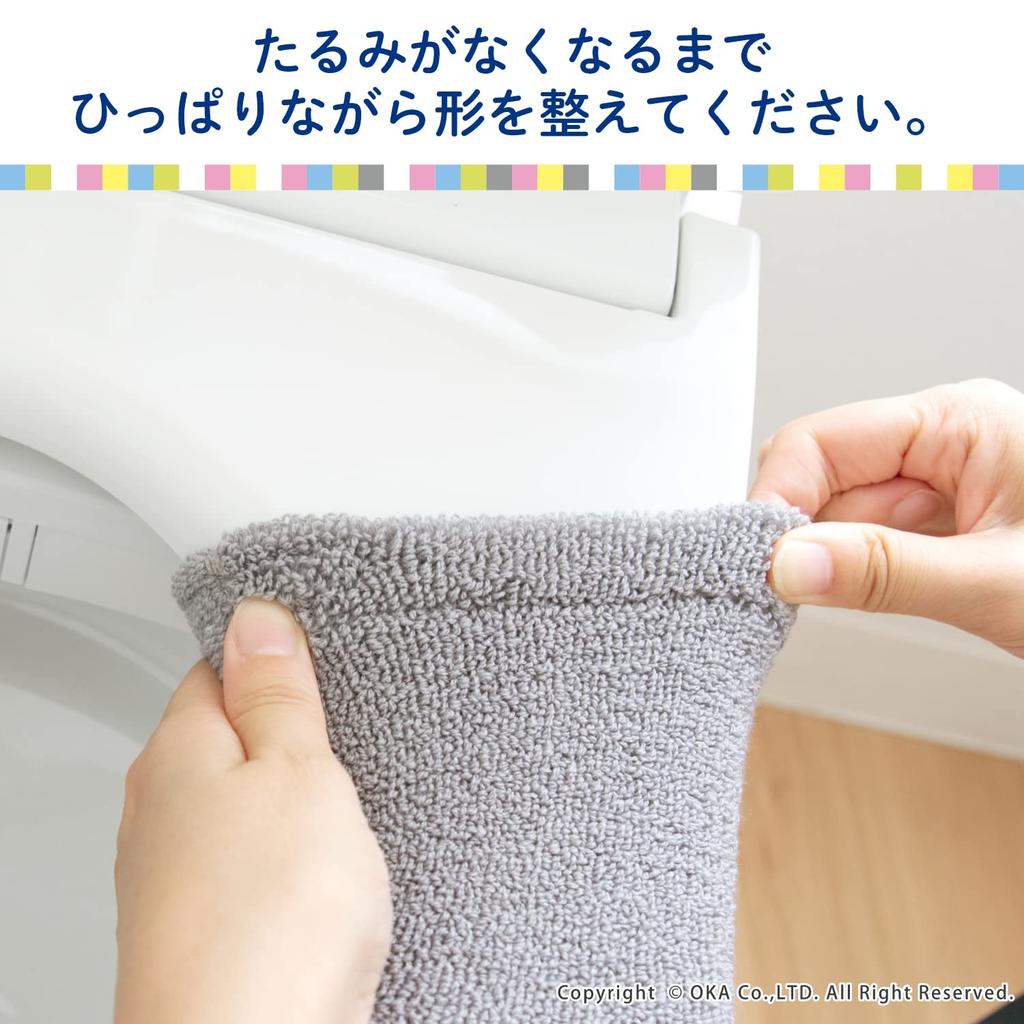 Мягкий чехол для унитаза OKA Seas Type Серая подушка для сиденья Мягкая толстая тканая антибактериальная устойчивая к запахам Мягкая чистка/подогрев (Уошлет) (Крючок для туалета)