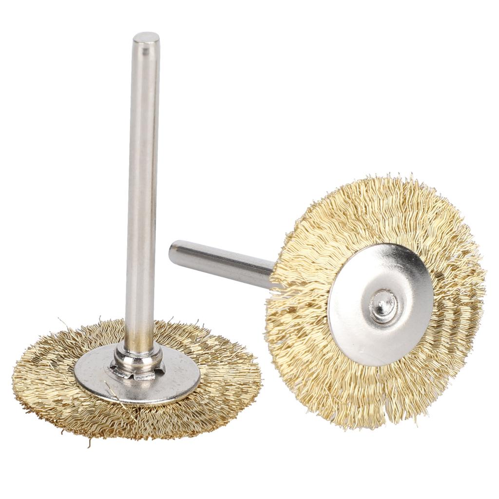 30 шт. Щетка-колесо плоская мини-резьба по дереву ржавчина коррозия удаление краски полировка инструменты латунная проволока