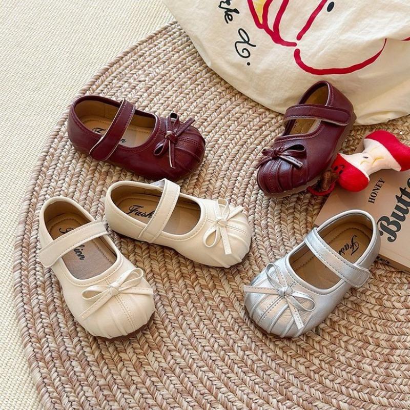 Children's Fashion Leather Shoes Little Girl High-end Princess Shoes Baby Soft Sole Shoes Lightweight Performance Shoes