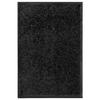 VidaXL Washable Doormat Black 40x60 Cm