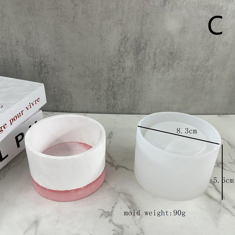 Круглые цветочные горшки, бетонные формы, горшки для растений, бетонные силиконовые формы для ручной работы из смолы