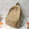 Fashion Backpack Nylon High Capacity Woman Schoolbag for Travel Hiking College School Khaki