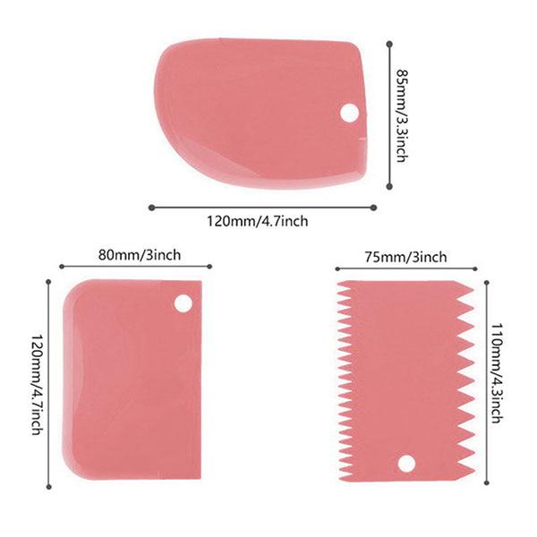 3 шт./лот пластиковый нож для теста глазурь скребок для помадки торт украшения выпечки инструмент