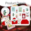 12Pcs Christmas Cards Assorted Holiday Decorative Elk Gift Boxes with Stickers Envelopes