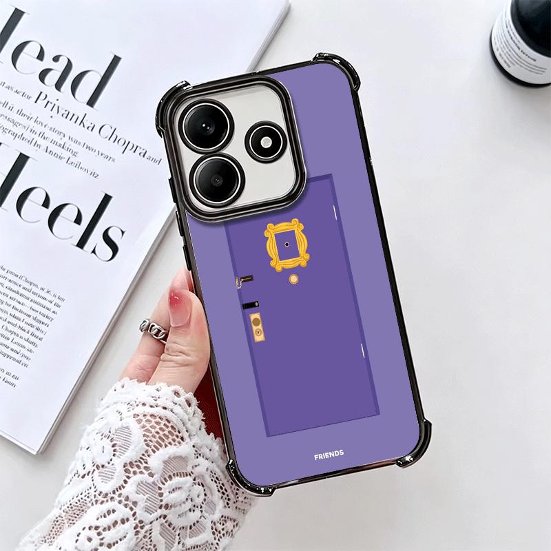 Friends Tv Show Theme Plating Phone Case For Xiaomi Redmi Note 14 15 Pro Plus 13 12 11 11S 11T 10 9S 9 5G Anti-Fall Airabag Cove