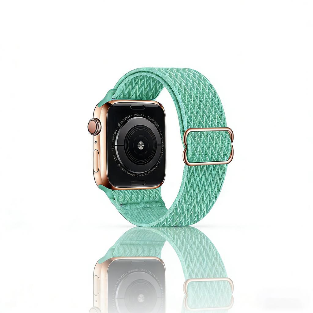 Эластичный нейлоновый ремешок для Apple Watch Series 11 10 Ultra 3/2 SE 42мм 38мм 46мм 41мм 45мм 49мм Регулируемый спортивный ремешок для женщин и мужчин