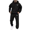 Men's Casual And Personalized Printed Long-sleeved Hooded Sweatshirt, Men's Sports Sweatshirt And Sweatpants Two-piece Set