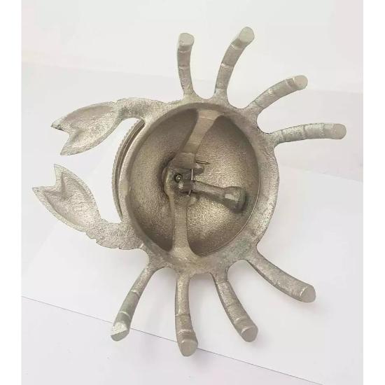 Античный латунный приемный колокольчик в стиле краба, богато украшенный гостиничный стол, колокольчик, стол, декор, подарок