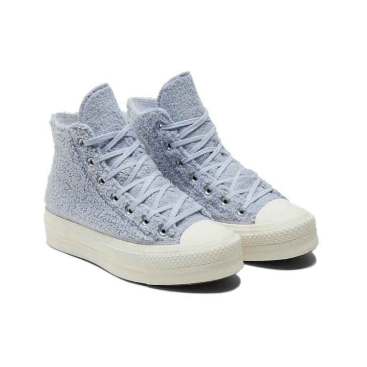 Кеды Chuck Taylor All Star Wmns Converse на платформе высокие 'Cozy Sherpa - Ghost' Женские 572240C