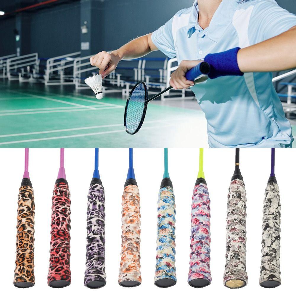 Flower Printing Badminton Racket Overgrips Multi-color Non-Slip Grip Tape Soft Racquet Sweatband