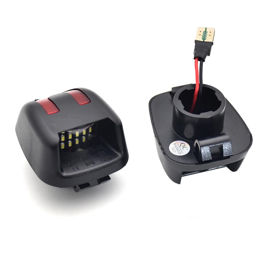 License Plate Light - 18 LED, Red & White, 2-Pack, Compatible with Nissan Navara, Titan, Xterra (2007-2019)