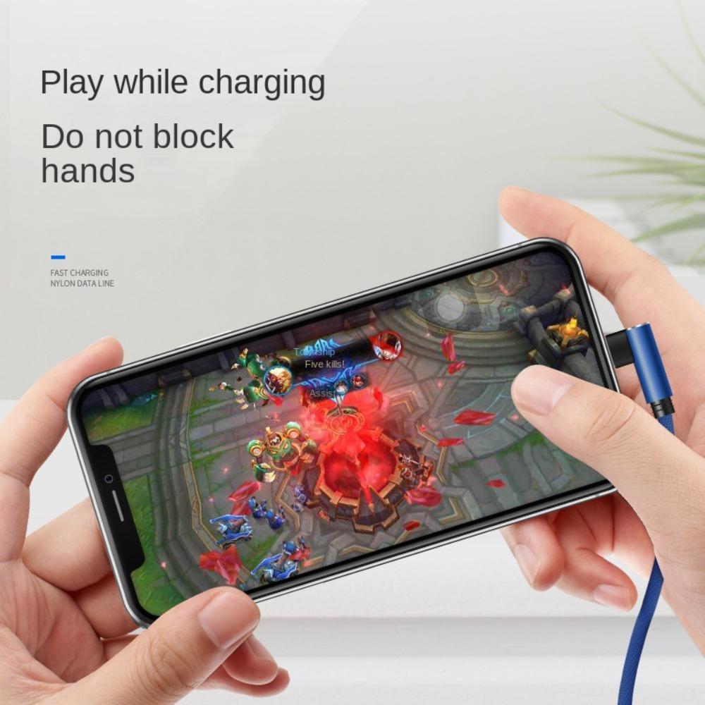 Двойной коленчатый кабель передачи данных типа C USB C USB C зарядный провод Коленный кабель типа C Передача данных