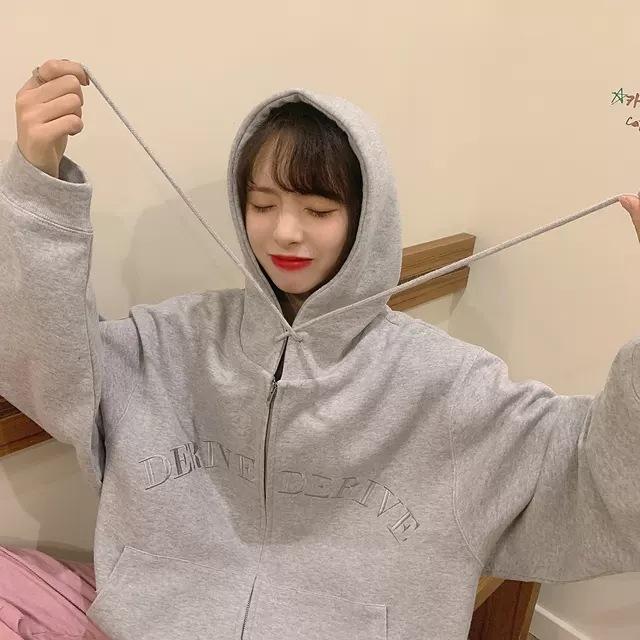 Кардиган с капюшоном, толстовка женская, больших размеров, осенняя, свободная, с длинным рукавом, на молнии, куртка, топ