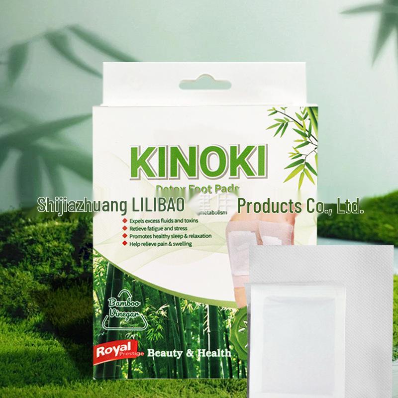 Киноки Пластырь для ног с имбирем, солью, полынью и бамбуковым уксусом - Тайская и Корейская версия