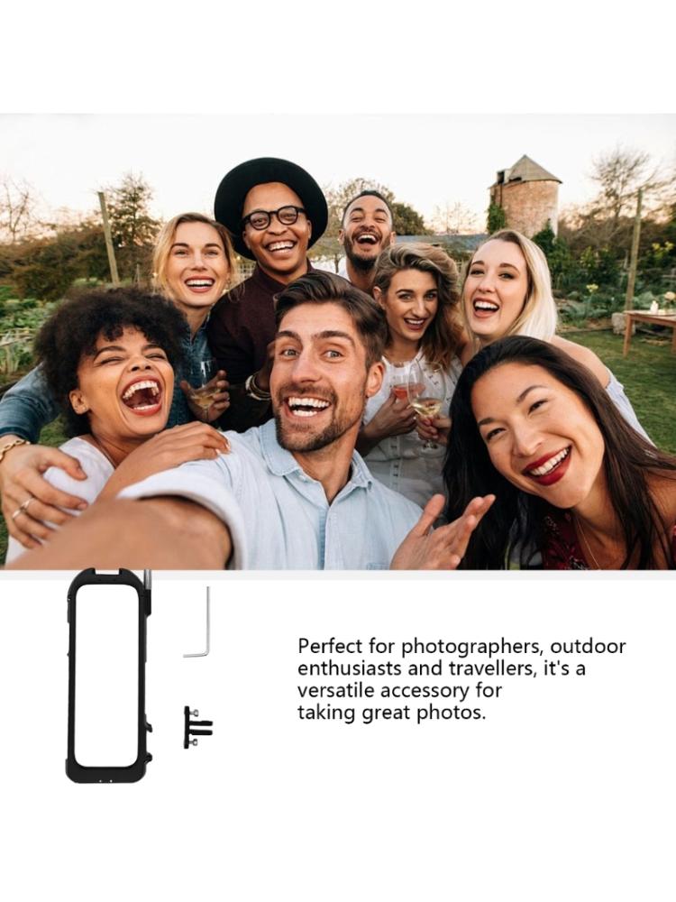 Camera Cage Cold Shoe Mount for X4 Camera Secure Metal Frame Case Camera Cage Photography Accessory for Outdoor Use