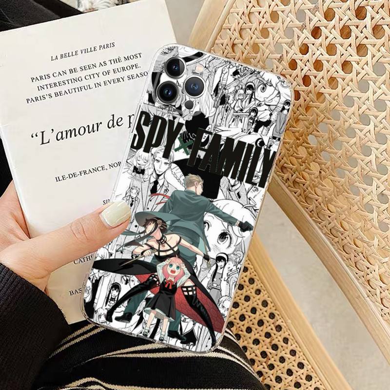 Мягкий силиконовый чехол для телефона SPY×FAMILY для iphone 14 13 12 11 Pro Mini XS MAX 8 7 6 Plus X XS XR