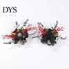 Elegant Floral Jewelry for Photoshoots Wrist Corsage, Black Burgundy Rose Corsage Wedding, Bridesmaid Mother, Niche Dark Style Costume Accessories