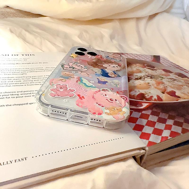 Абстрактное искусство масляной живописи Маленькая девочка Мягкий чехол для телефона из ТПУ для iPhone 11 12 13 14 Pro Max 14 Plus 14 Pro 13 Pro 12 Pro Прозрачный противоударный чехол